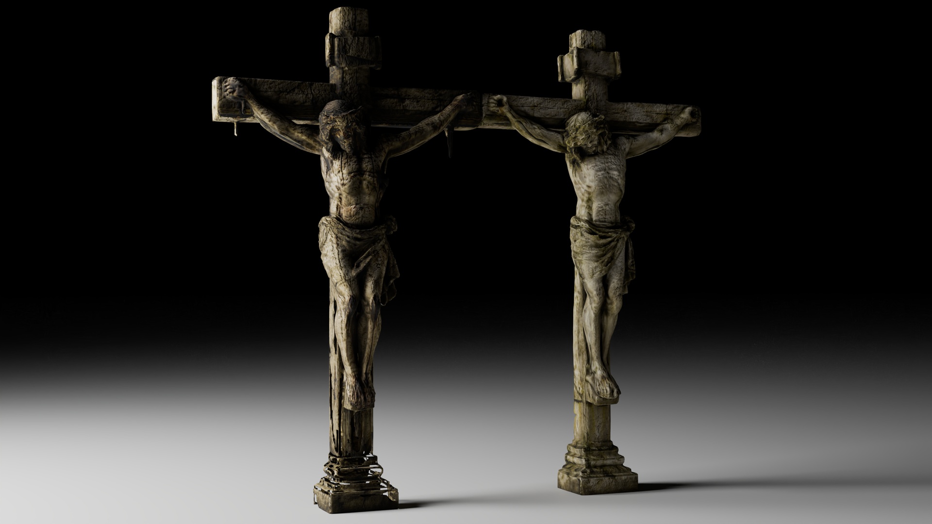 Media 1 for listing Ancient Crucifix Statue Pack (Holy & Cursed)