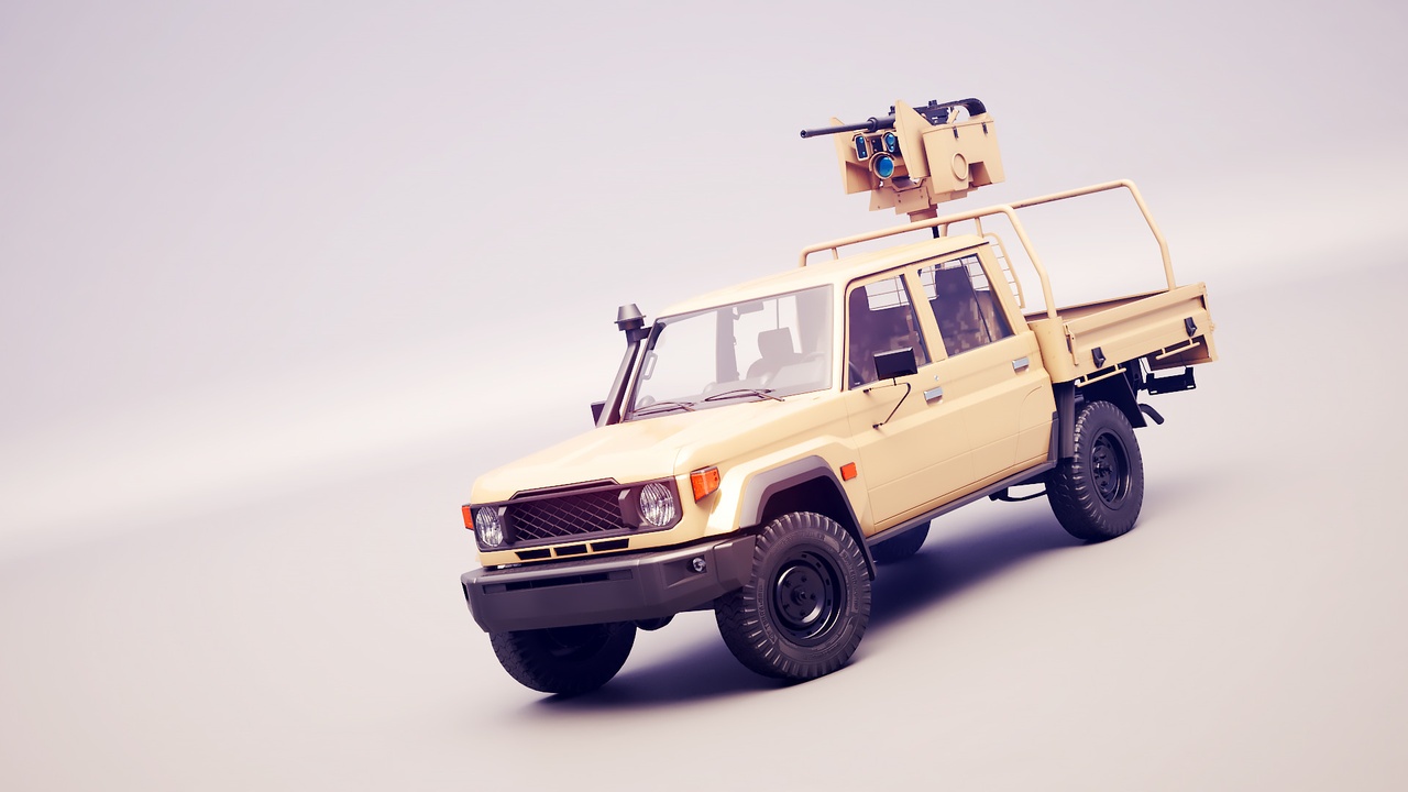Media 1 for listing Armed Light Tactical Pickup Truck with RWS - PBR ORM
