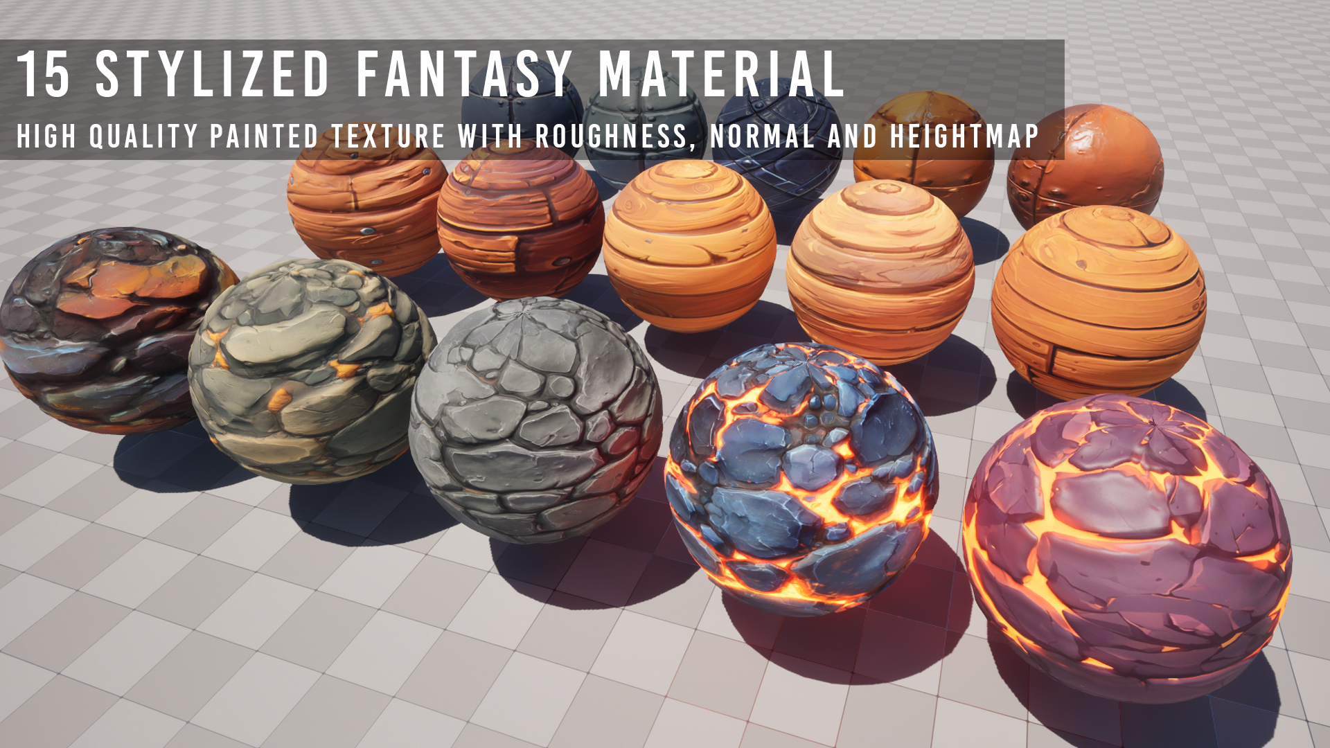 Stylized Fantasy Material Pack 001 | Fab