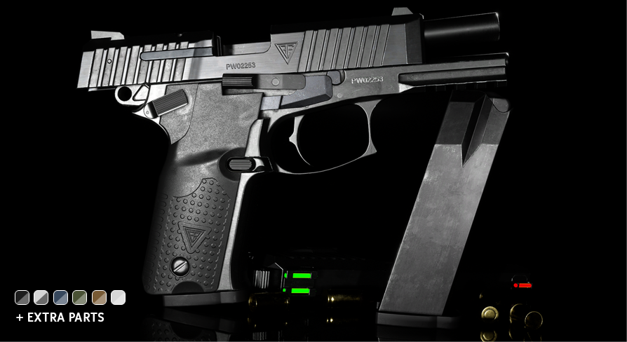 Vr100 Gun V100 Redux Pistol | Fab