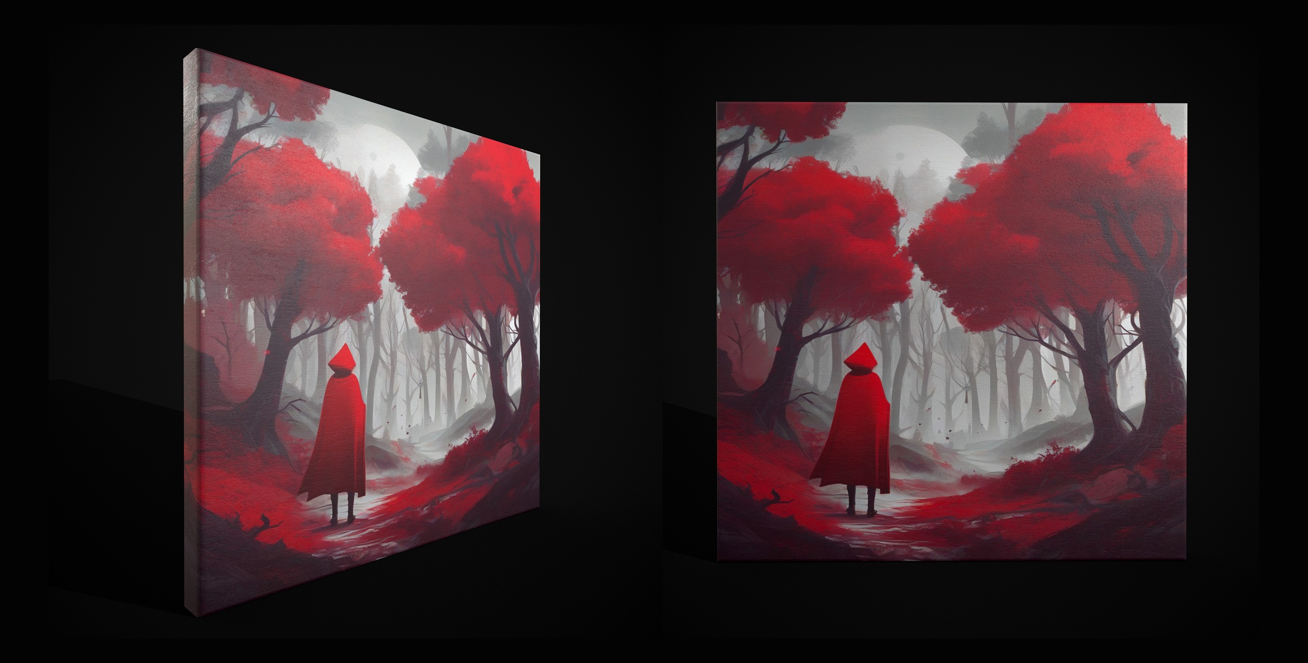 Media 1 for listing Red Riding Hood Painting Three