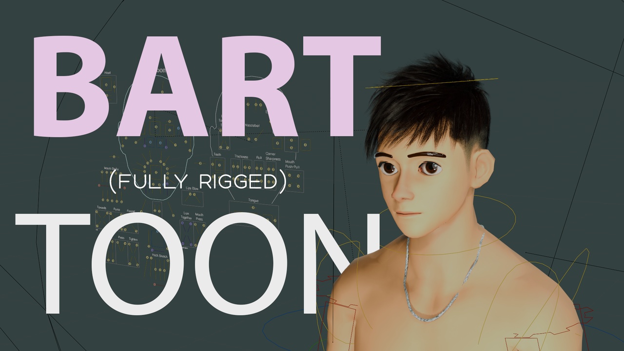 Media 1 for listing Bart - Stylized Toon Character (Fully Rigged)