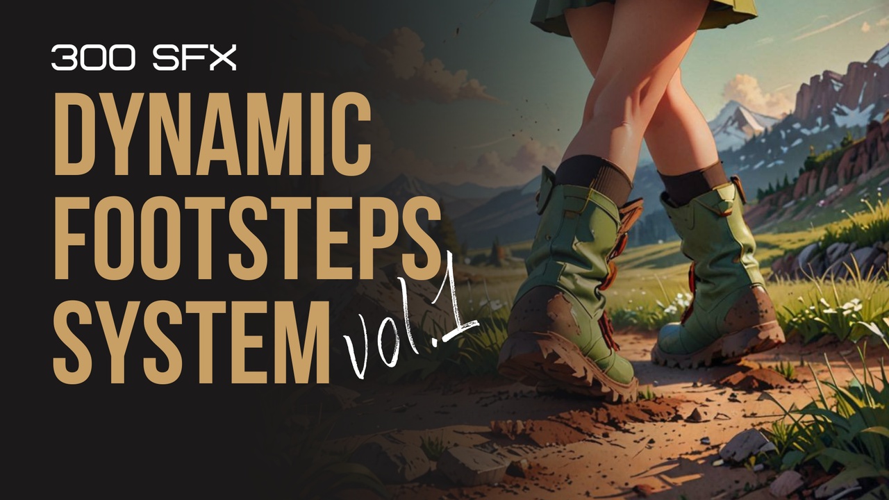 Media 1 for listing Dynamic Footsteps System VOL. 1 - SFX