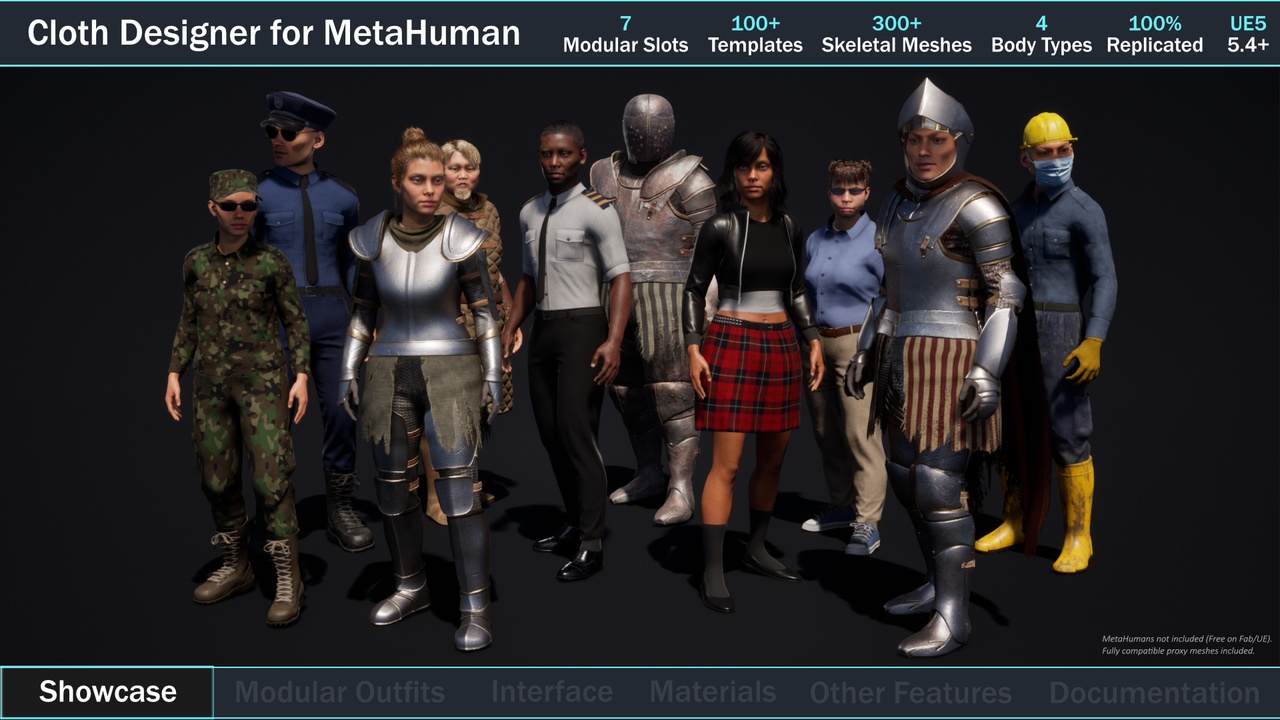 Media 1 for listing Cloth Designer for MetaHuman