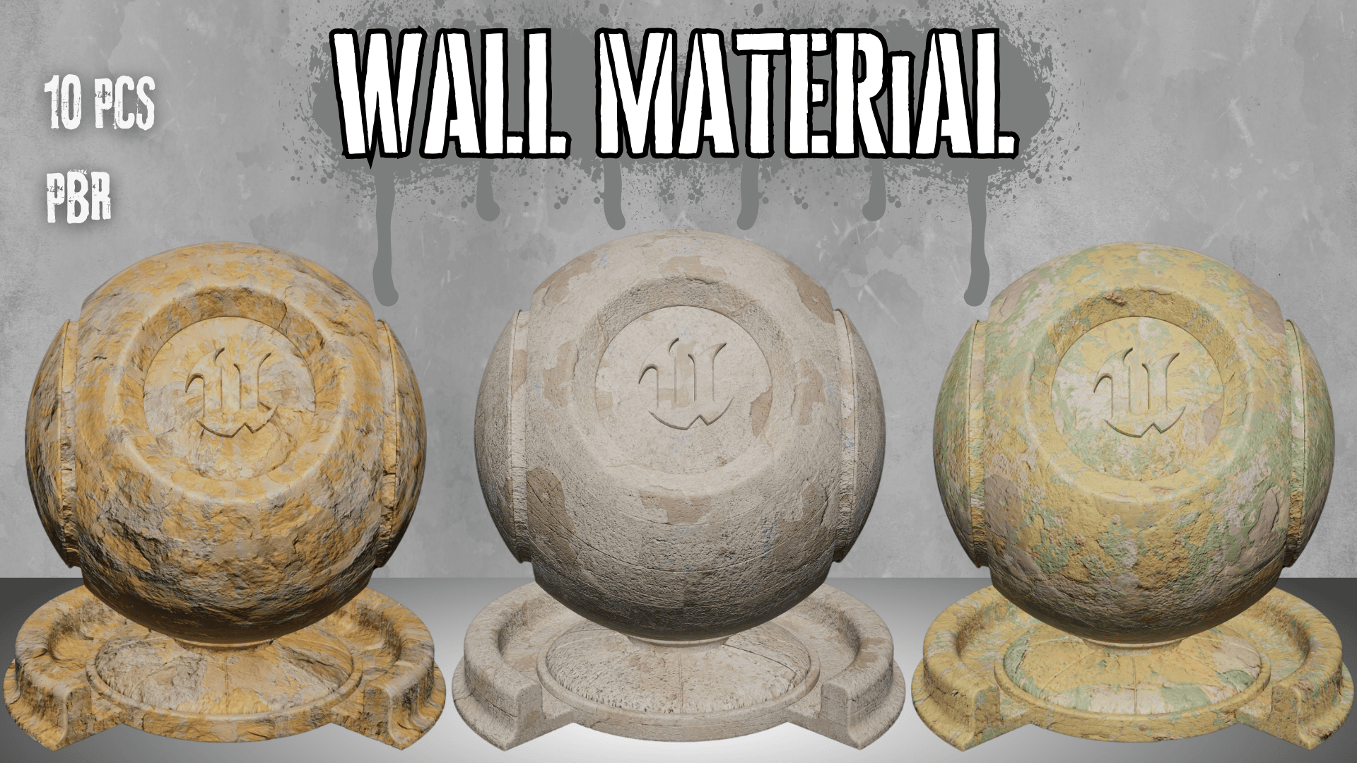 Wall Material V2 - 4K PBR Material for Interiors & Exteriors | Fab