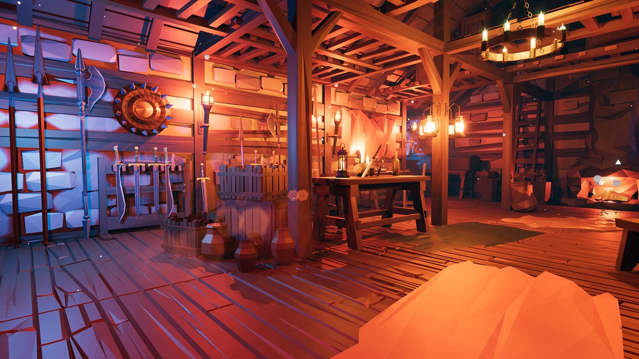 Media 1 for listing Low Poly Medieval Interior and Constructions
