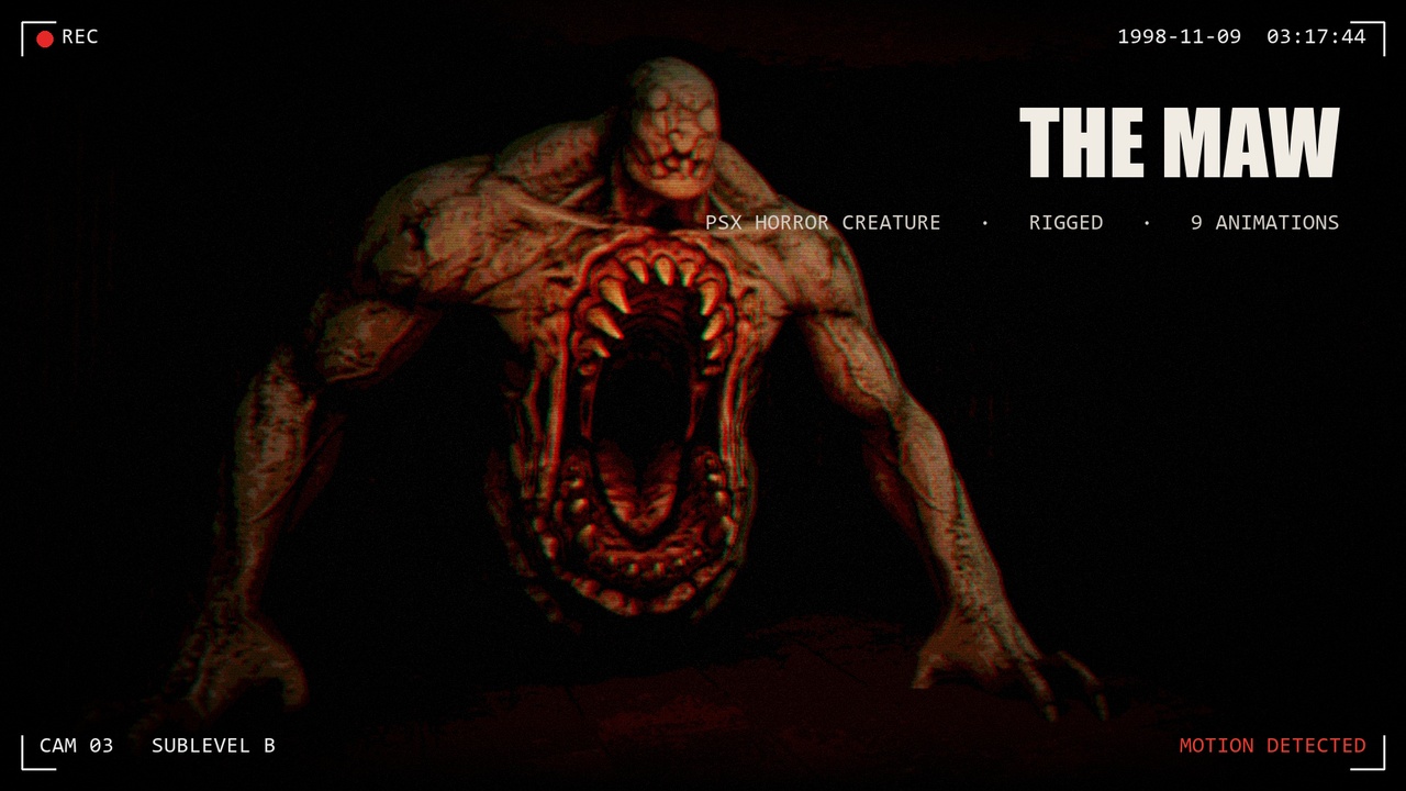 Media 1 for listing The Maw - PSX Horror Monster