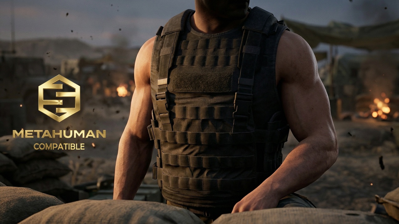 Media 1 for listing Tactical MOLLE Armor Vest – Military-Grade Protective Tactical Gear