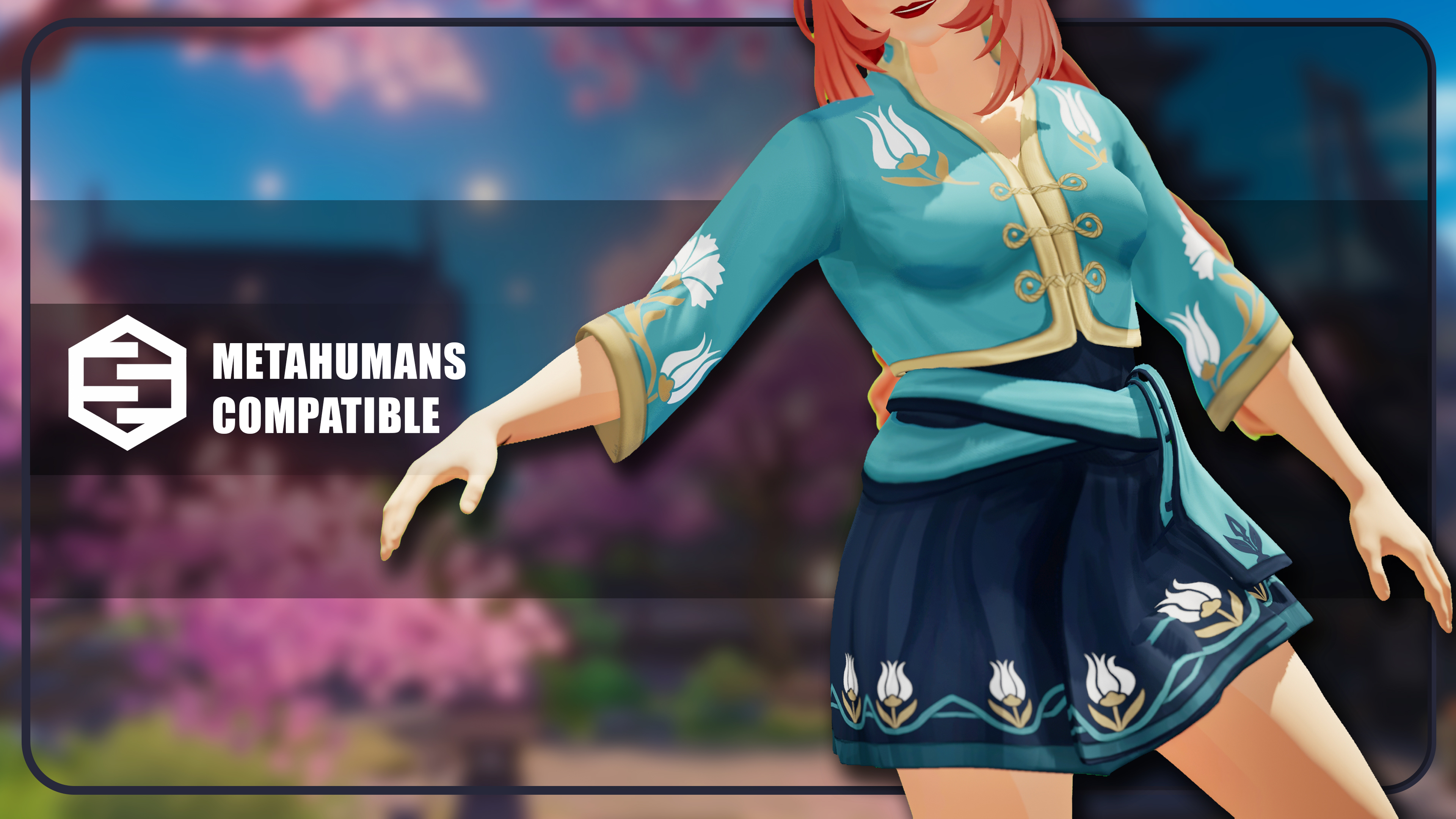 Stylized Female Fantasy Outfit for MetaHuman - 6 Body Types - Hand ...