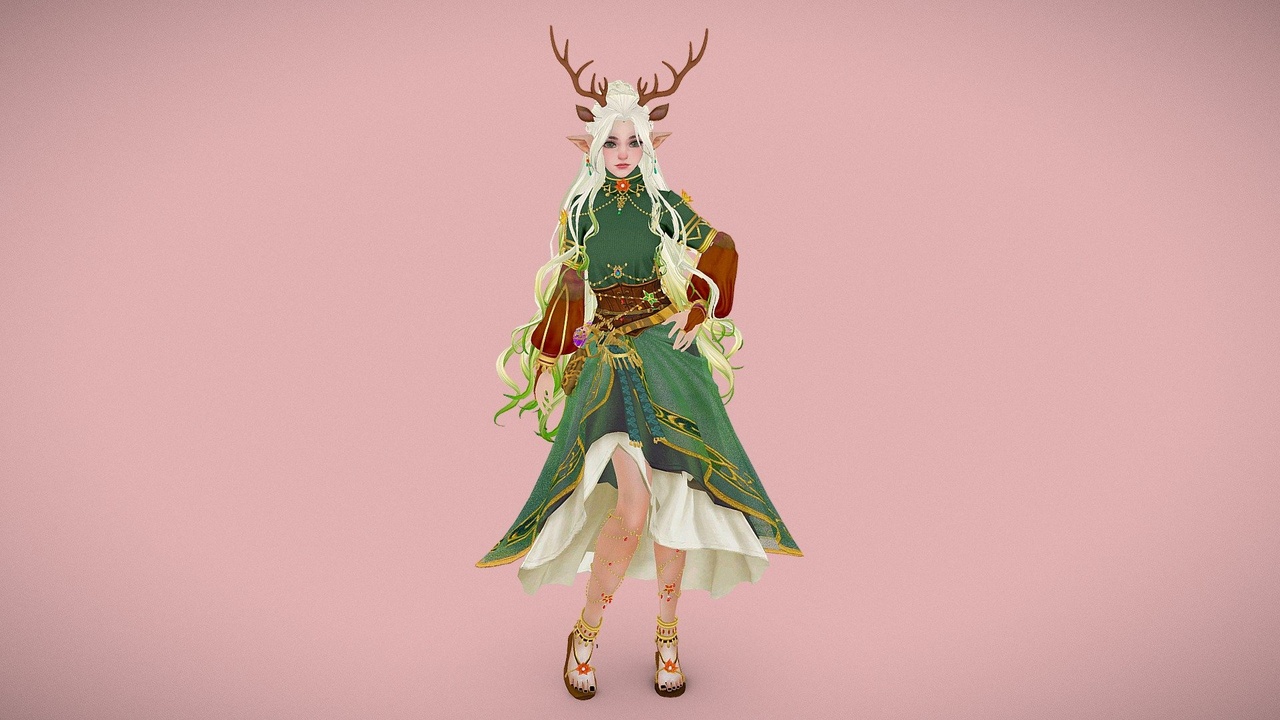 Media 1 for listing Deer - Guardian of the Dream Forest
