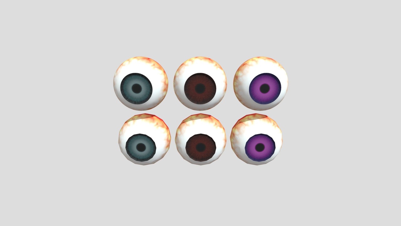 Media 1 for listing Realistic Eye Models –  (High&Low Poly)