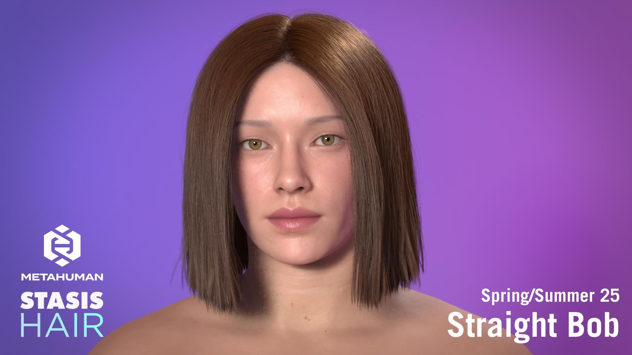 Media 1 for listing Realistic Hair - Straight Bob - SS25