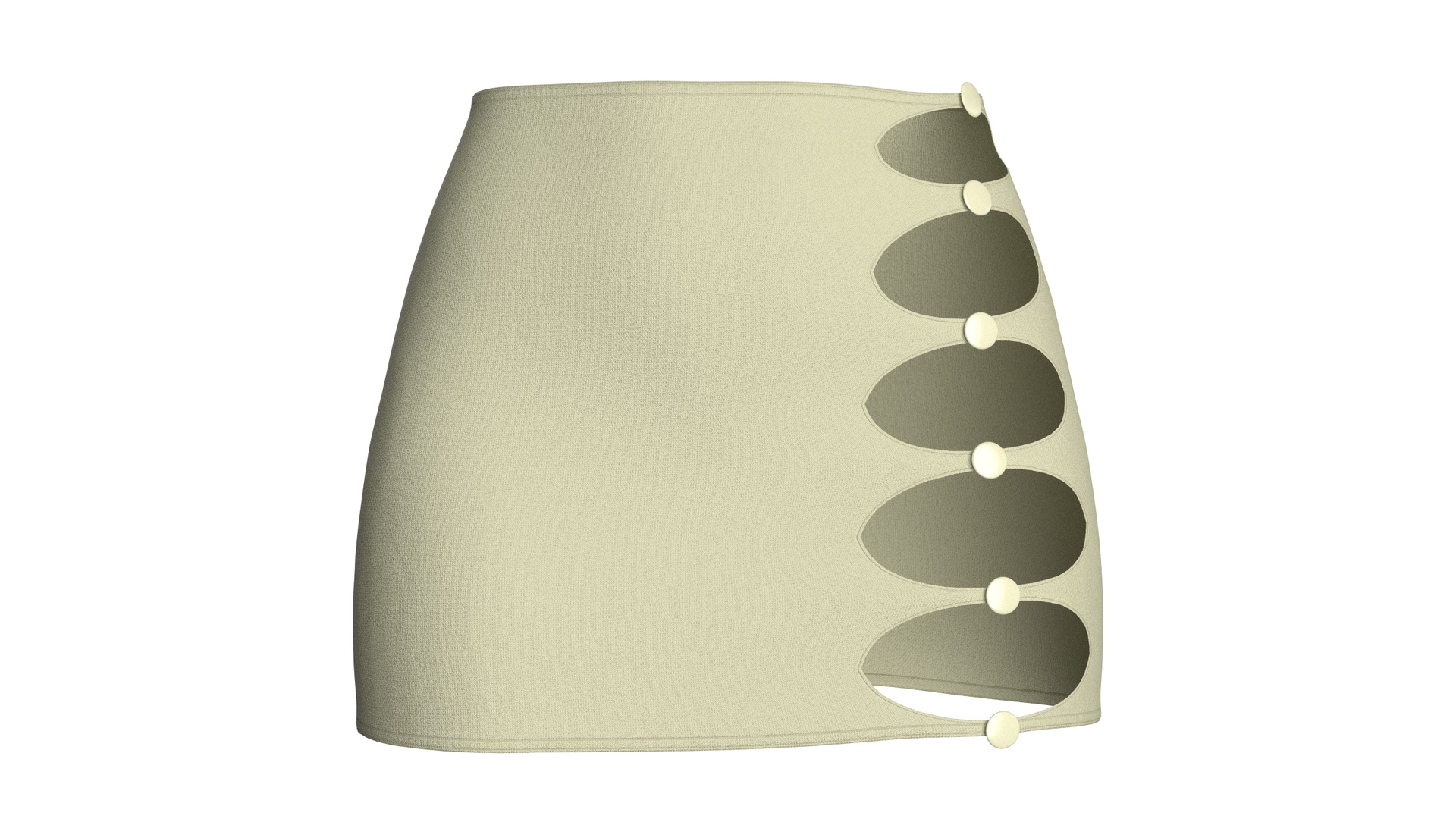 Media 1 for listing Girls Side Cut - Out Mini Skirt | High Poly
