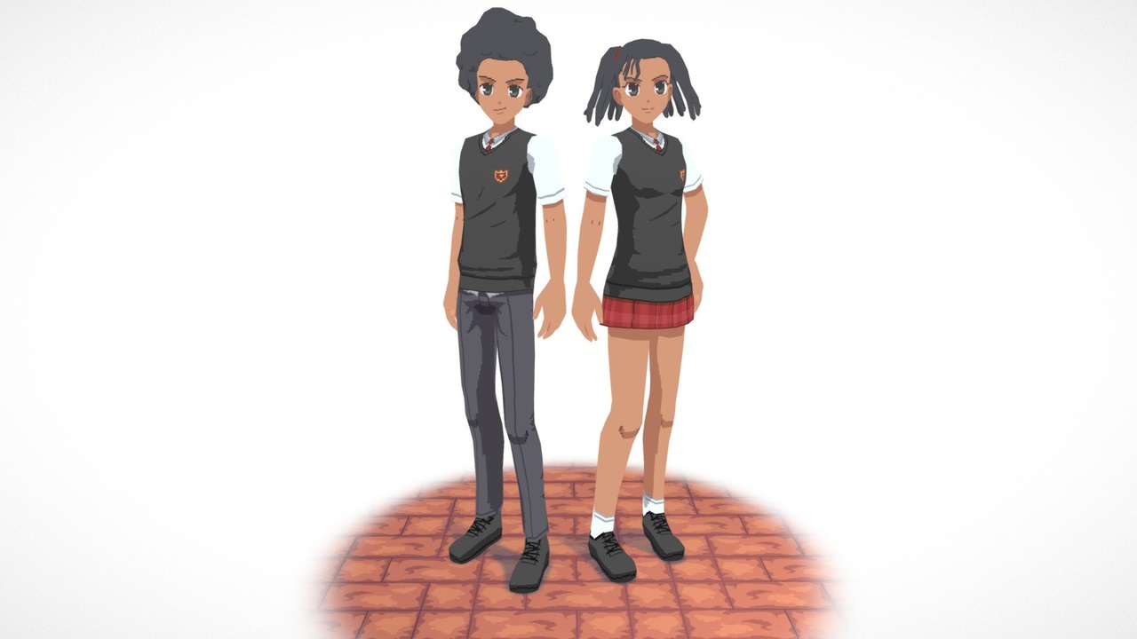 Media 1 for listing Anime Lowpoly - Students 2