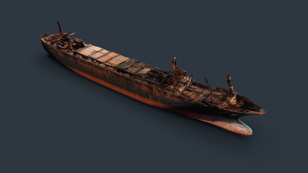 Media 1 for listing Cargo ship wreck 002