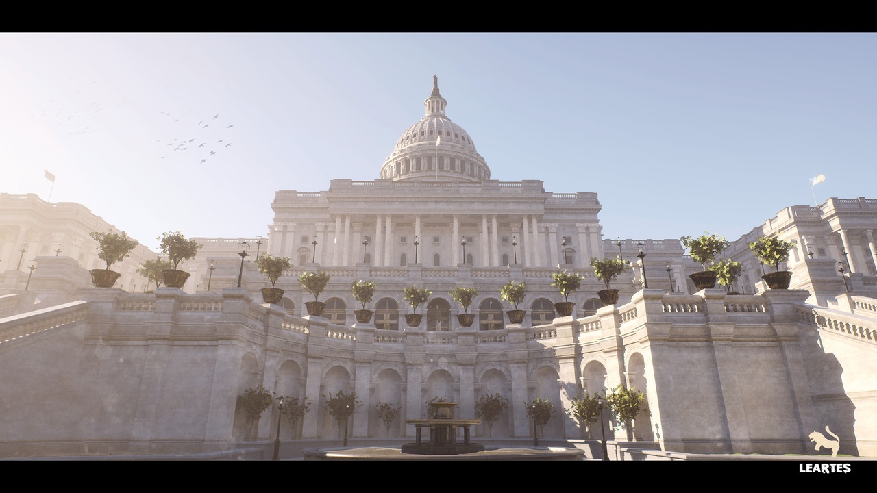 Media 1 for listing US Capitol Exterior Environment ( Building Exterior USA Capitol )