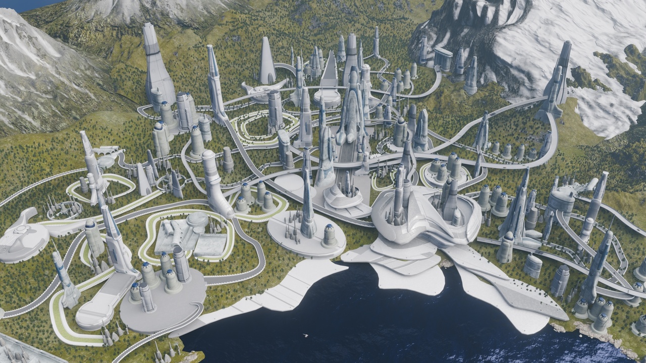 Media 1 for listing Galactic Cityscape Kitbash Pack