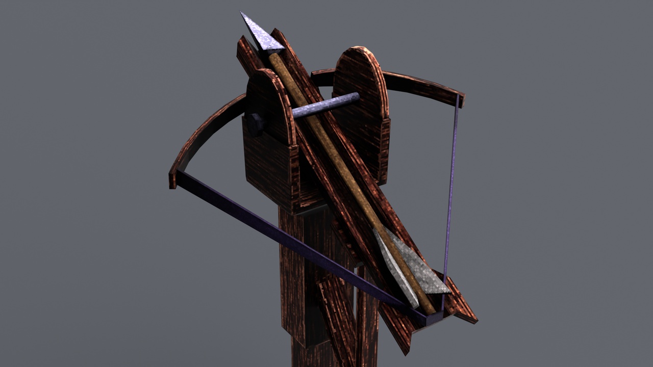 Media 1 for listing PixelStyle Medieval Ballista – Stylized Siege Weapon for Retro Games