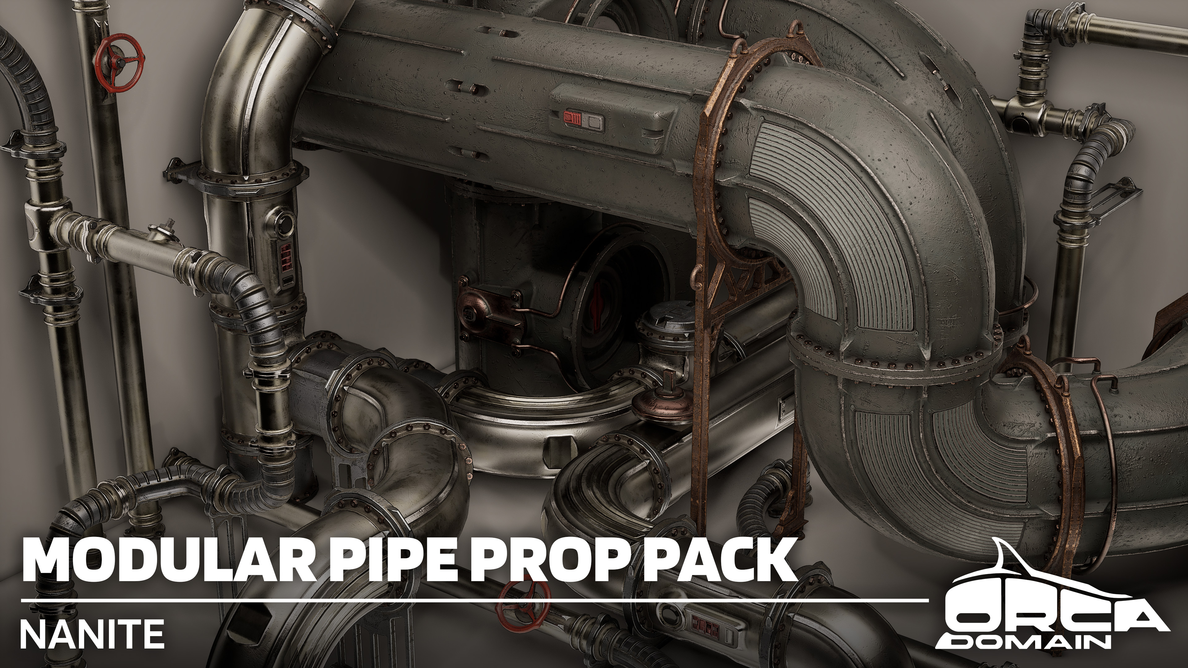 Modular Pipe Prop Pack - Nanite | Fab