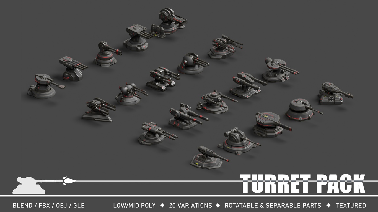 Media 1 for listing Turret - Launcher - Radar Combo Pack