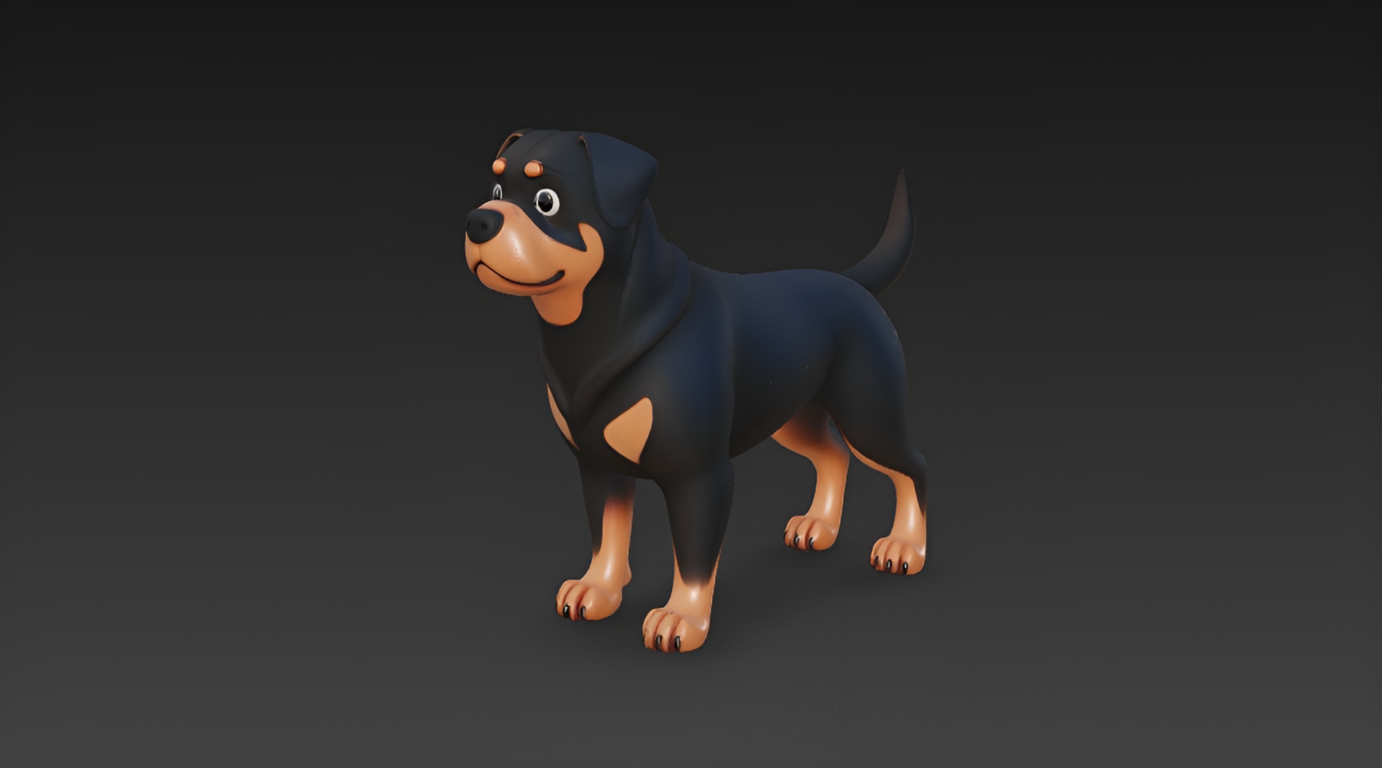 Stylized Rottweiler (4K PBR) | Fab