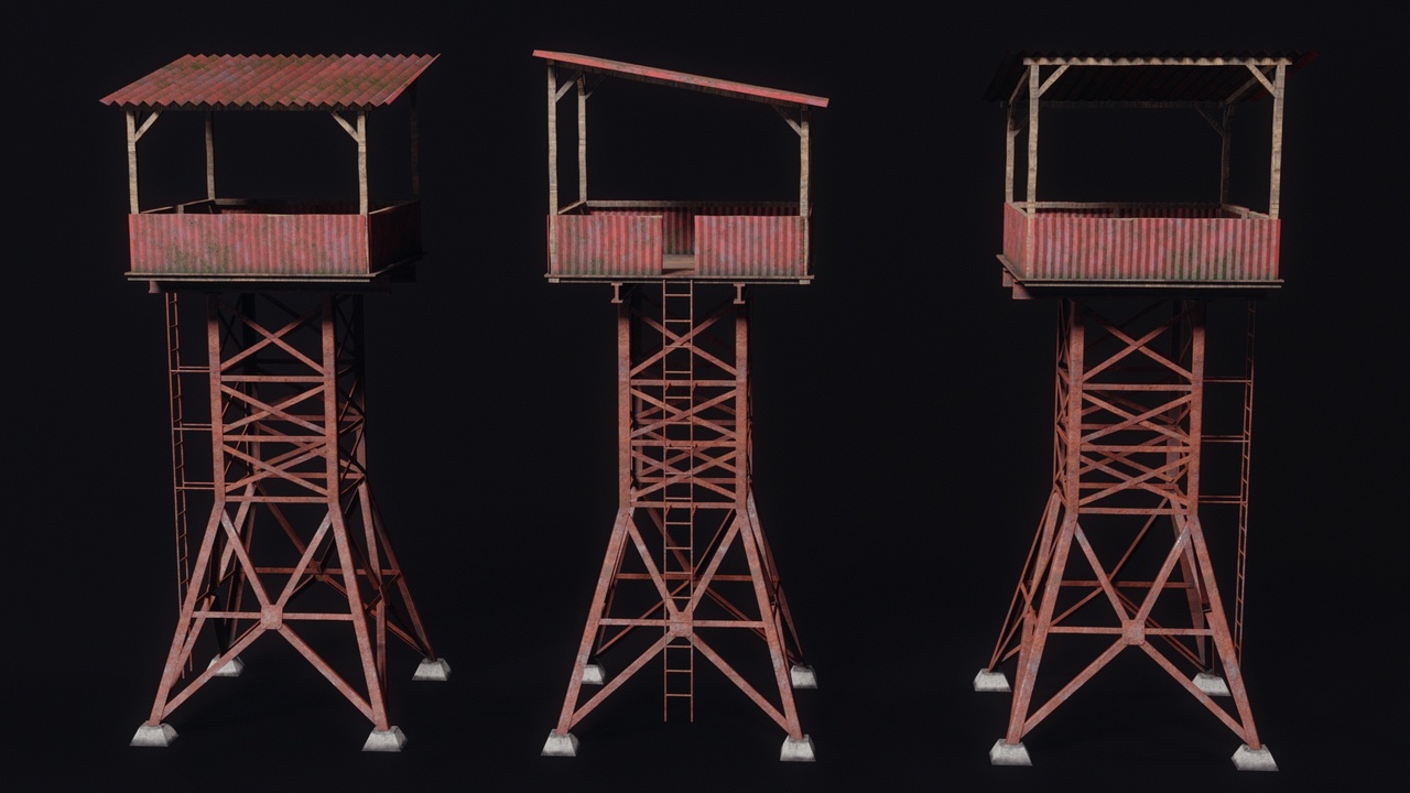 Media 1 for listing Watchtower - Rusty Metal Observation Tower