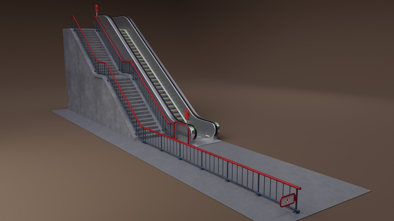 Media 1 for listing Escalator with Stairs - Urban Environment