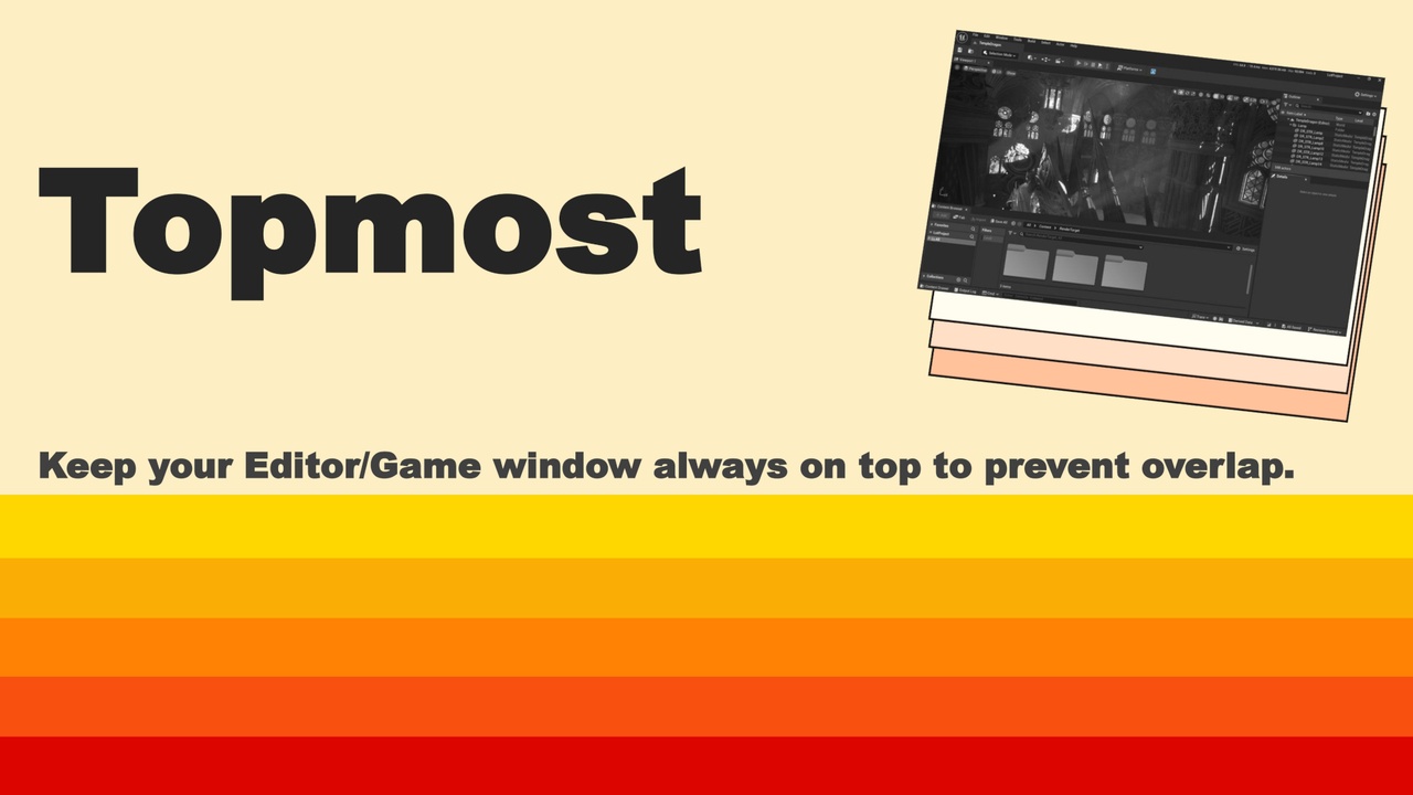 商品 Topmost - Keep Editor/Game window always on top 的媒体 1