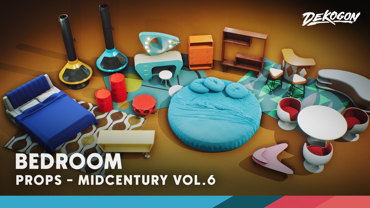 Media 1 for listing Mid Century Modern Props VOL.6 -