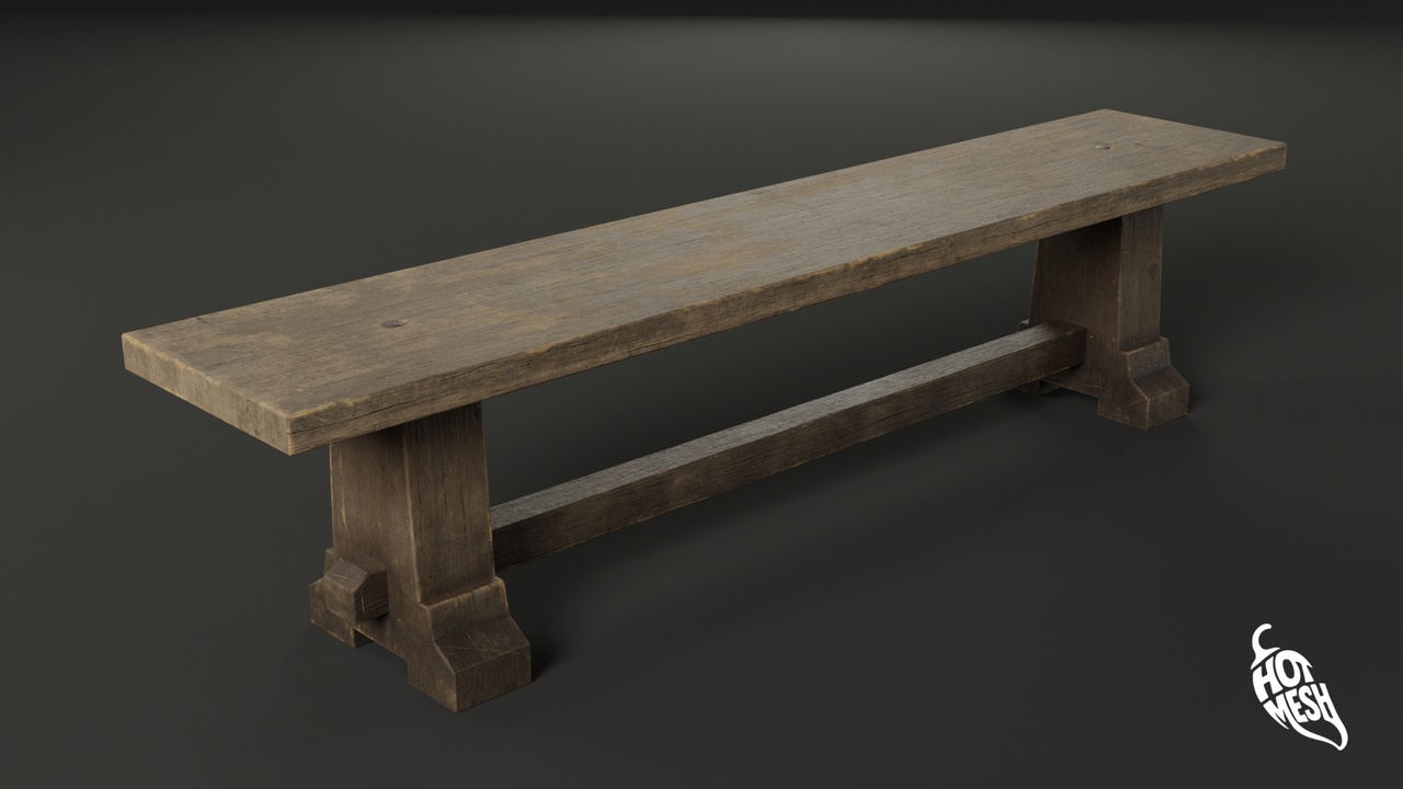 Media 1 for listing OPTIMIZED MEDIEVAL BENCH