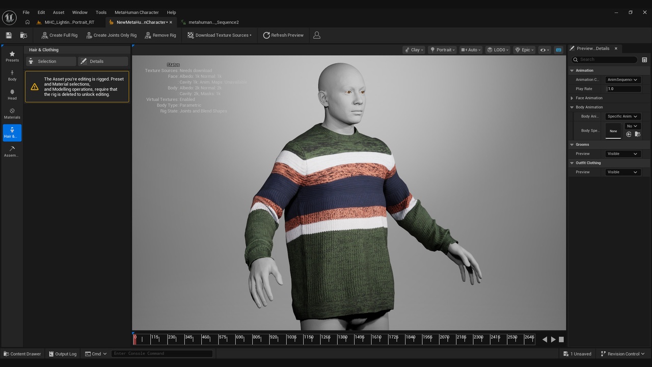 Media 1 for listing Sweater for Metahuman 32 - MHPKG