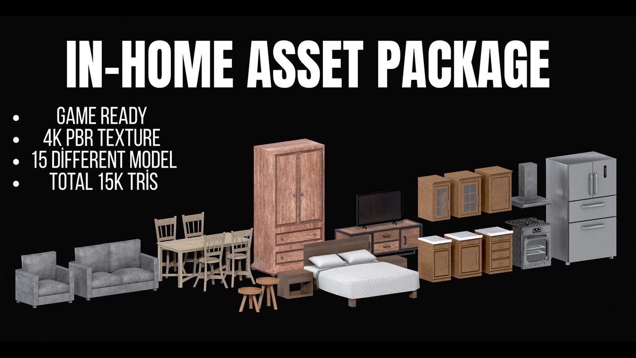 Interior Furniture Asset Pack | Fab