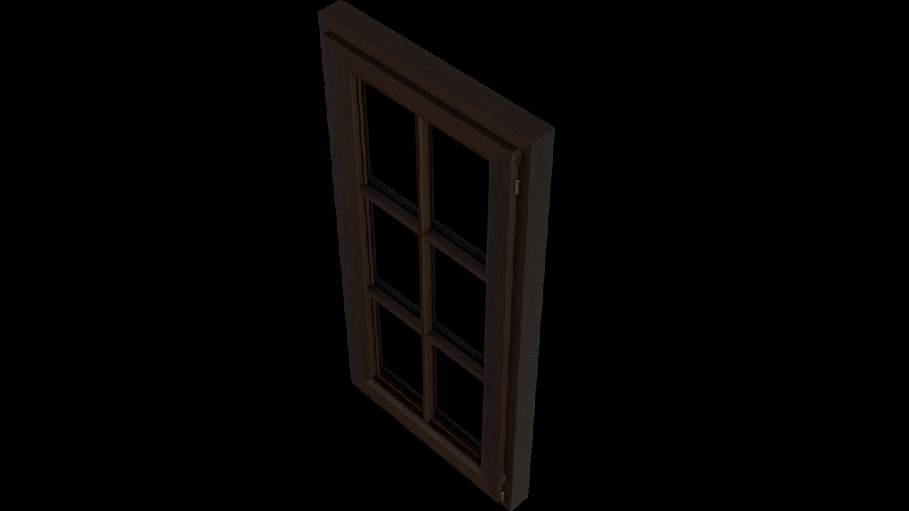 Rustic Wooden Grid Window | Fab