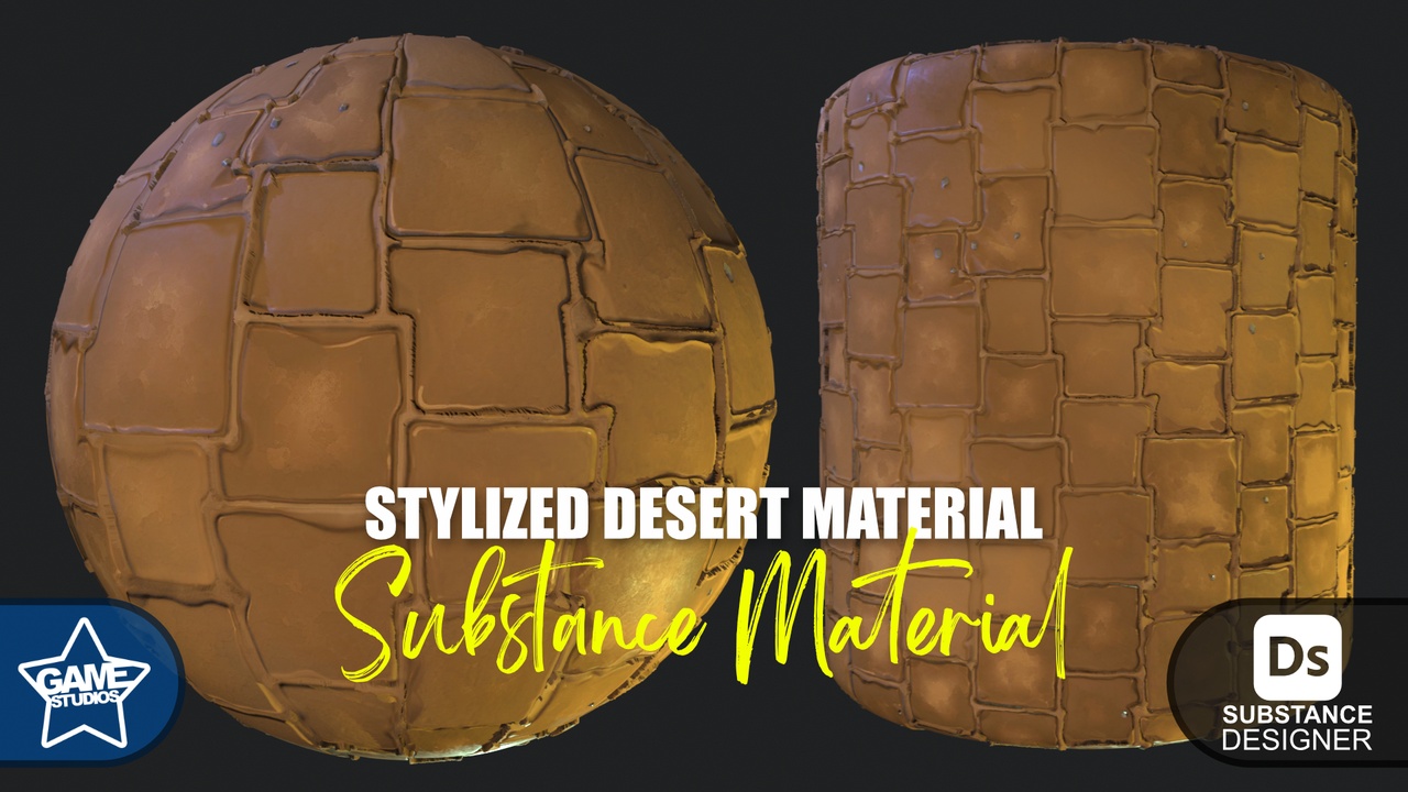Media 1 for listing Stylized Desert Tiles Material 06