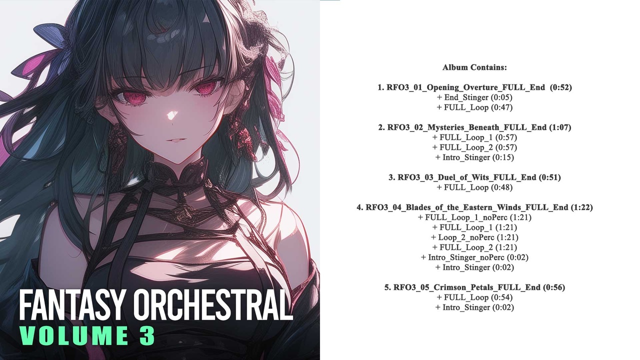 RPG Fantasy Orchestral Music Pack 3 제품 등록을 위한 미디어 1개