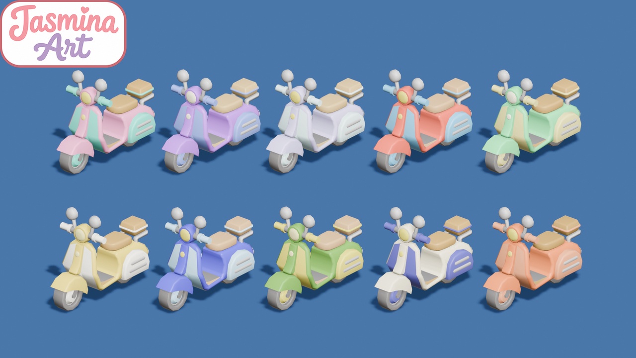 Media 1 for listing Low Poly Scooter
