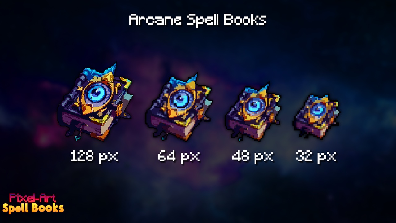 Media 1 for listing Pixel-Art Spell Books