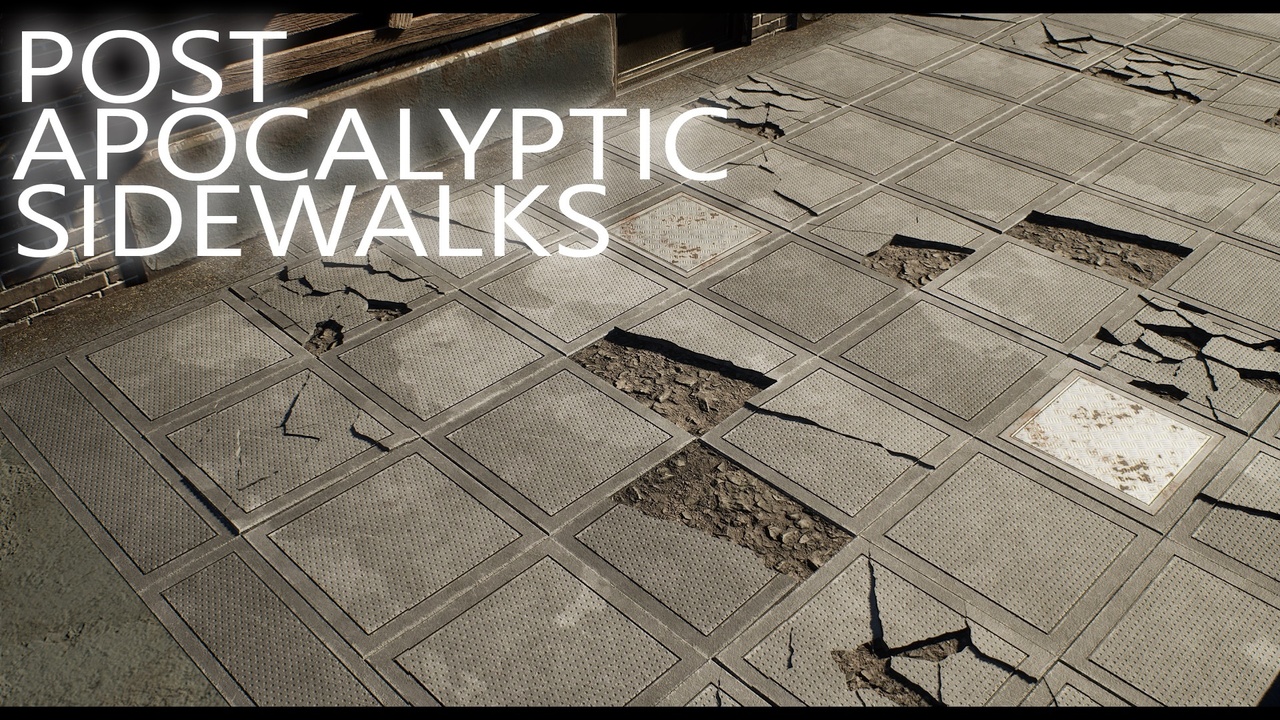 Media 1 for listing JVAD3D Post Apocalyptic Sidewalk