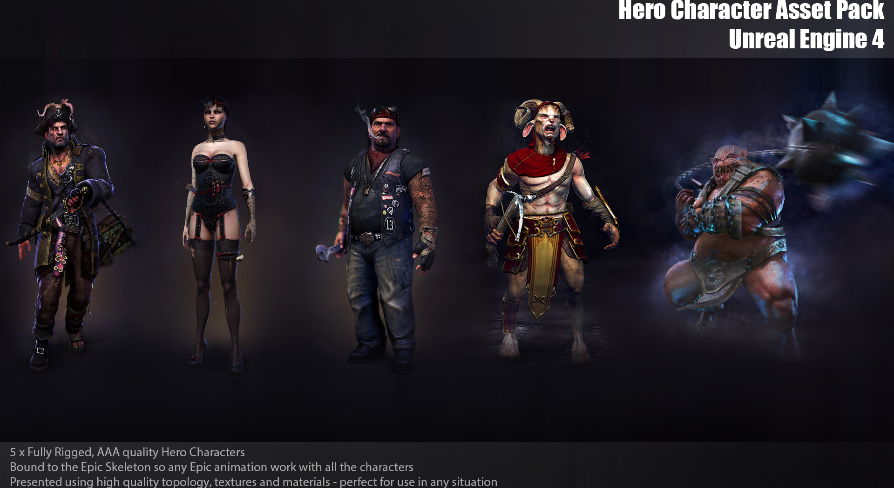 Hero Character Pack | Fab