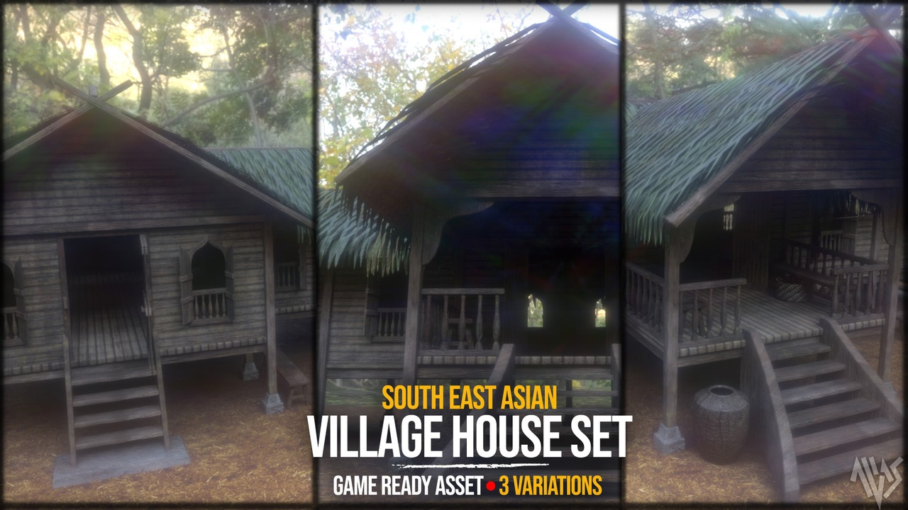 Media 1 for listing South East Asian Village House Set