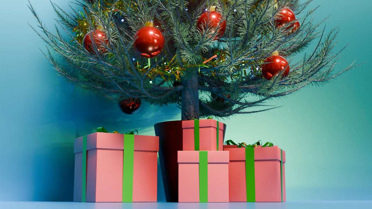 Mídia 1 do anúncio Christmas Tree 3D - Realistic PBR Model - 8K Atlas 239 cm 3D model