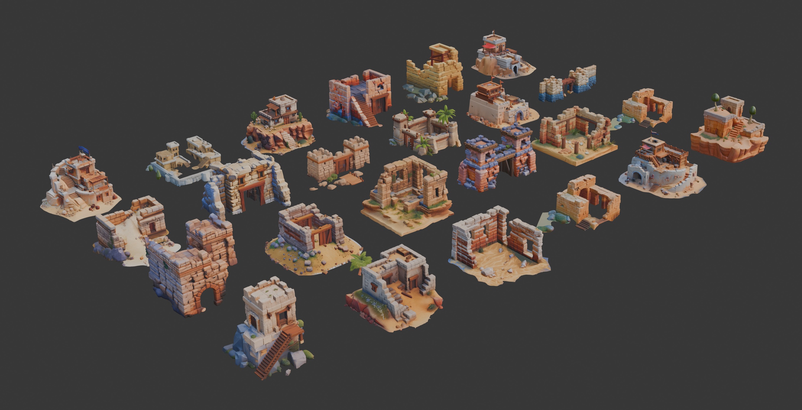 Media 1 for listing Stylized Desert Villages
