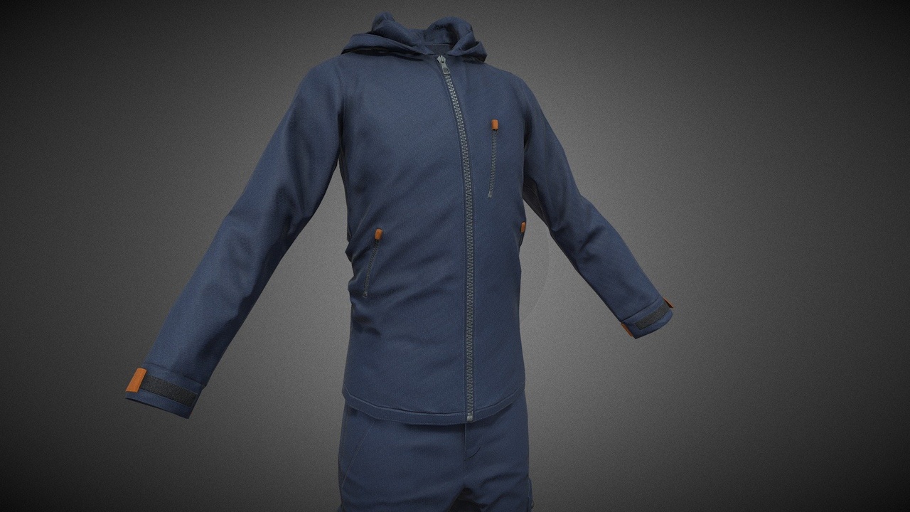 Media 1 for listing Blue Snowboard Outfit Style 1