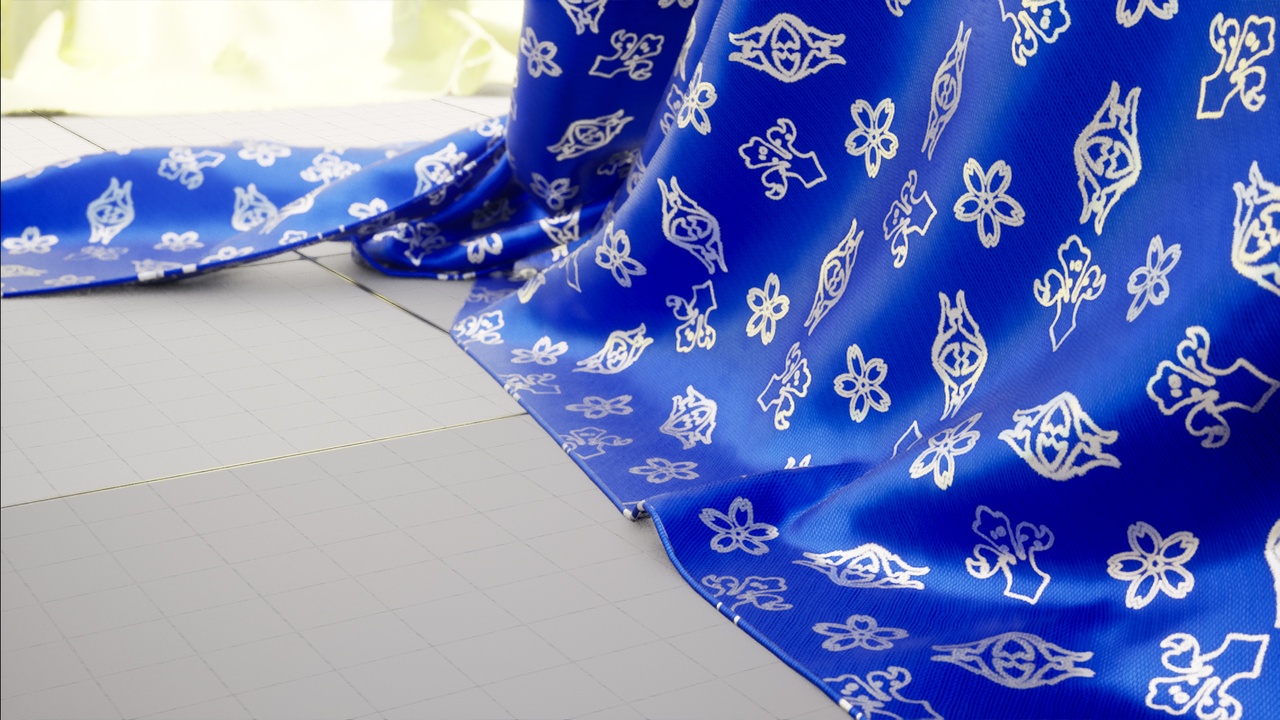 Media 1 for listing Realistic Fabric Embroidery Material Pack 4K / ornament