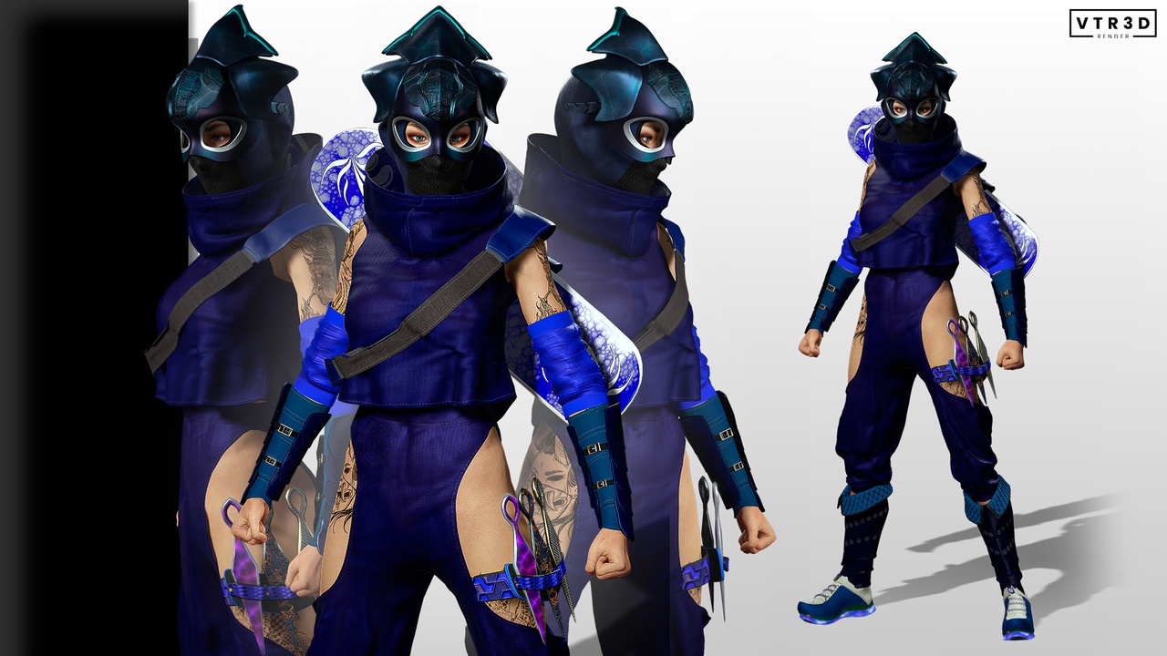 Media 1 for listing Ninja Warrior Blue