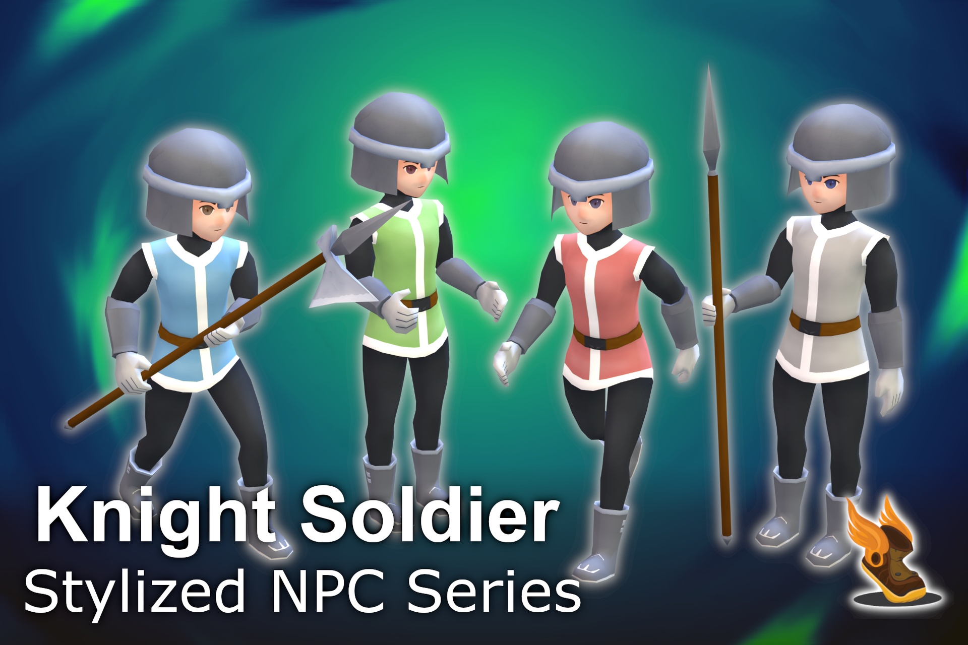 Media 1 for listing Stylized NPC - Knight Soldier