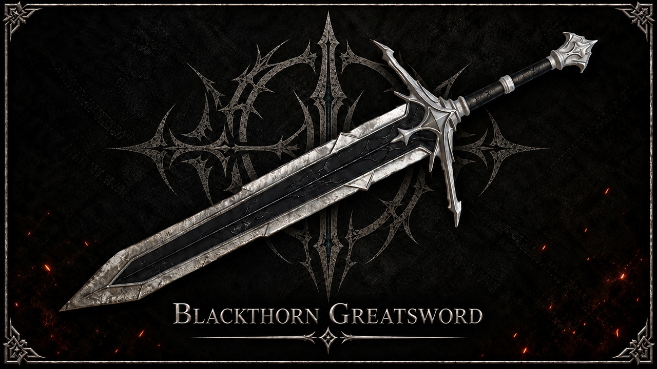 Media 1 for listing Blackthorn | Dark Fantasy Greatsword