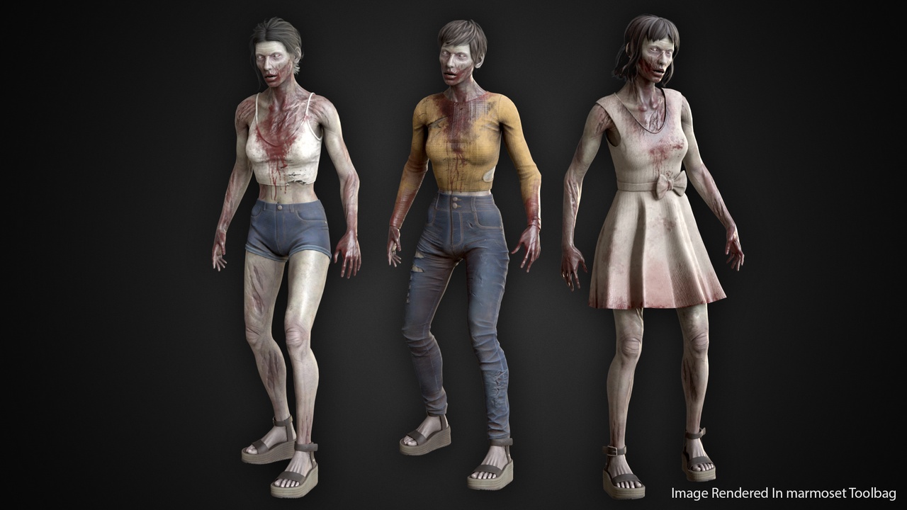 Media 1 for listing Female Zombie Bundle