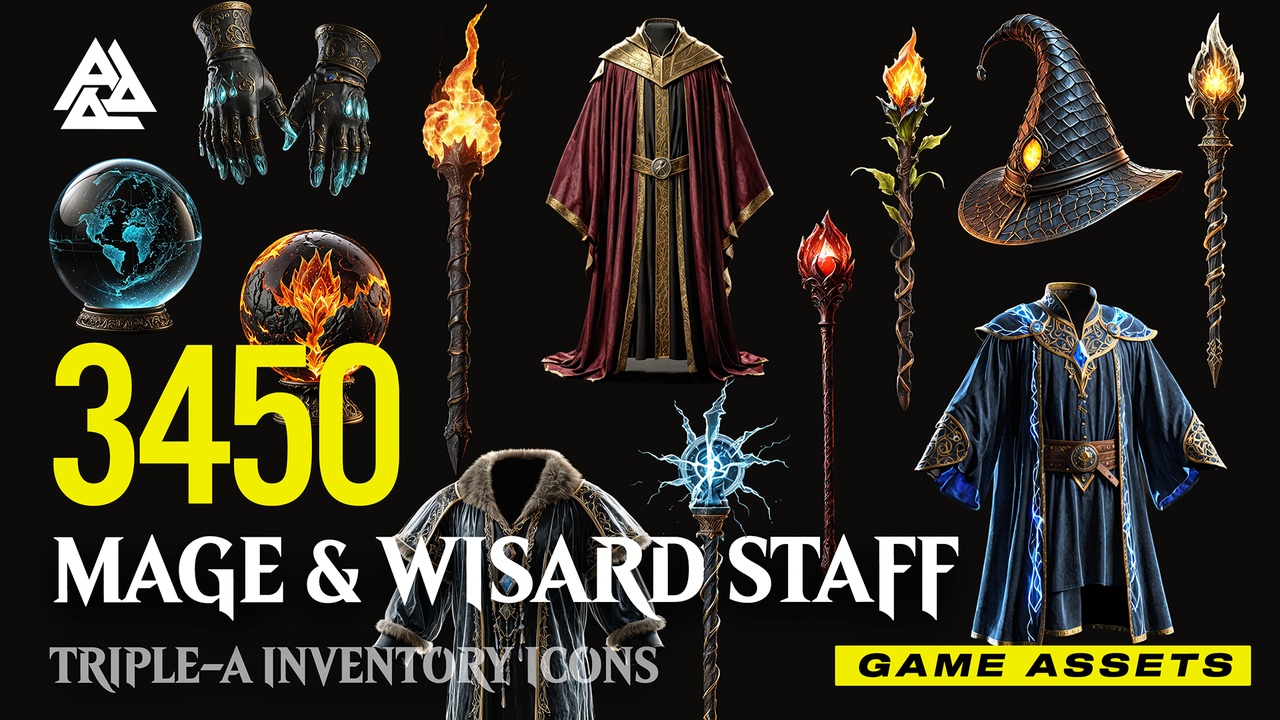 Multimedia 1 para anuncio 3450 Mage and Wizard Inventory Items