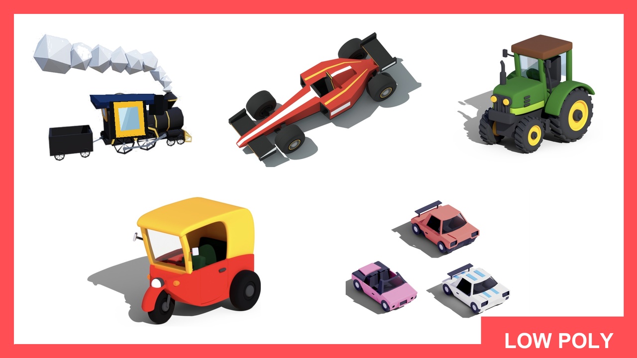 Media 1 for listing Low Poly Vehicles